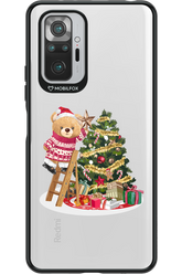 Christmas Bear (Transparent) - Xiaomi Redmi Note 10S