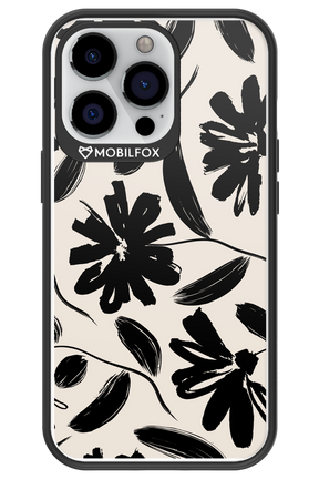 Monochrome Flowerss - Apple iPhone 13 Pro