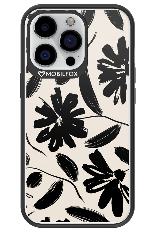 Monochrome Flowerss - Apple iPhone 13 Pro