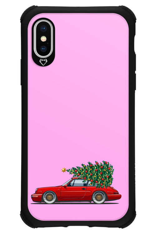 XMAS Car Pink - Apple iPhone XS