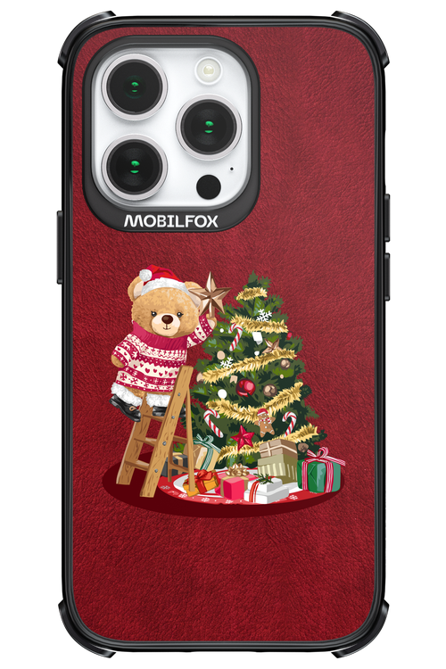 Christmas Bear (Burgundy) - Apple iPhone 14 Pro