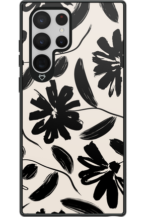 Monochrome Flowerss - Samsung Galaxy S22 Ultra