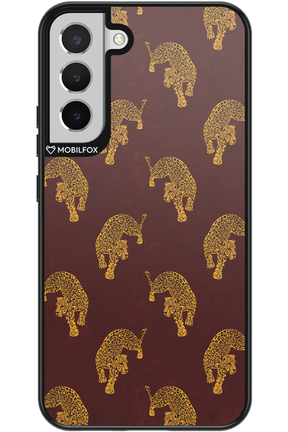 Burgundy Leopard Pattern - Samsung Galaxy S22+