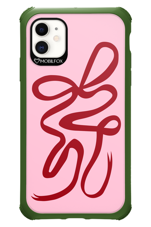 Burgundy Bow - Apple iPhone 11