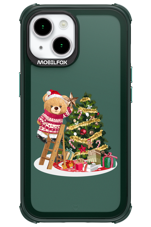 Christmas Bear (Transparent) - Apple iPhone 15