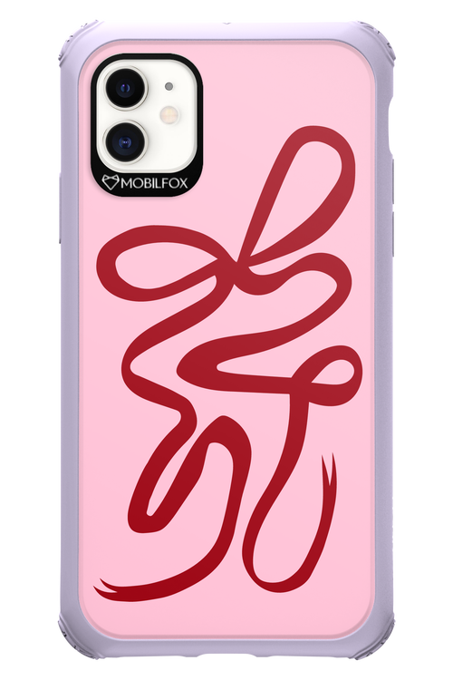 Burgundy Bow - Apple iPhone 11