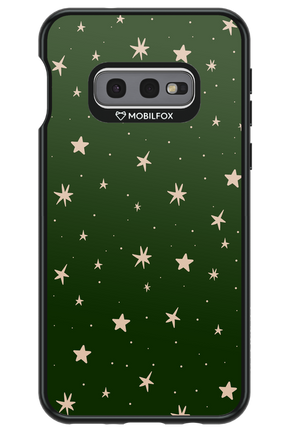 Forest Green Stars - Samsung Galaxy S10e