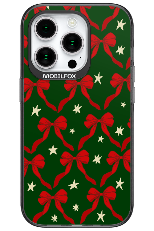 Bow & Stars (Green) - Apple iPhone 15 Pro
