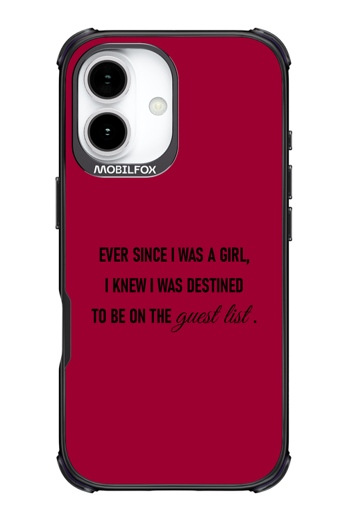 Guest List - Apple iPhone 17
