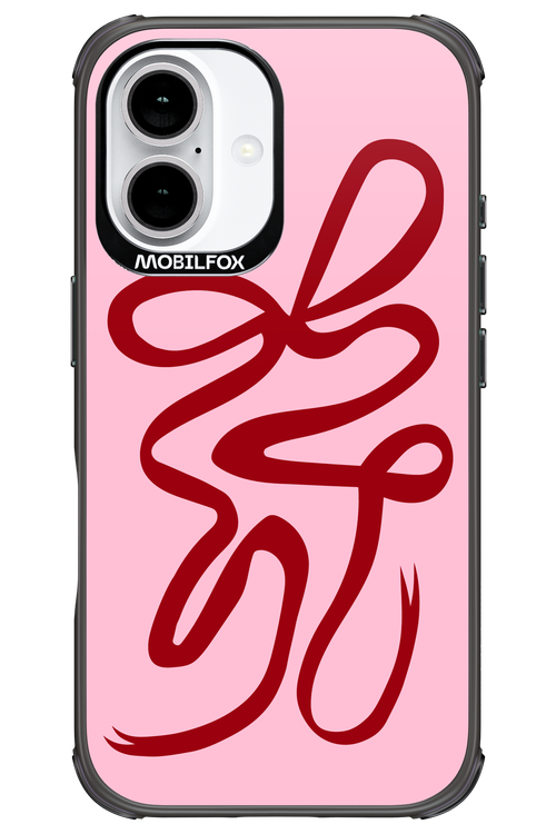 Burgundy Bow - Apple iPhone 16