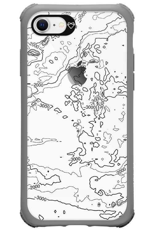 Contour Map - Apple iPhone 8