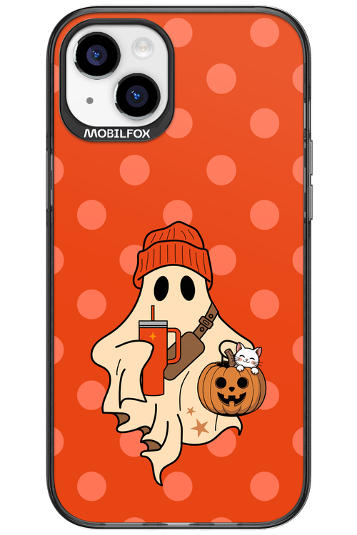 Ghost Girl (Orange) - Apple iPhone 15 Plus