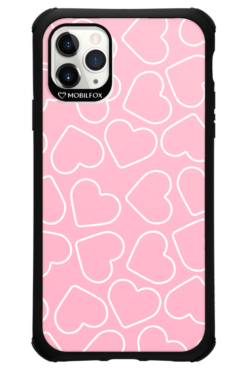 Line Heart Pink - Apple iPhone 11 Pro Max