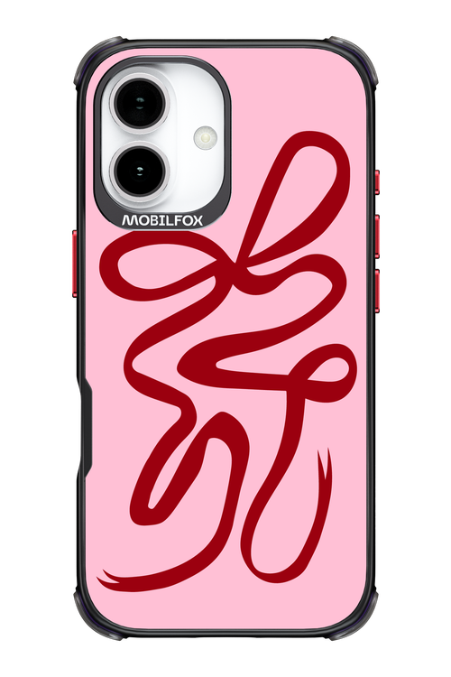 Burgundy Bow - Apple iPhone 17