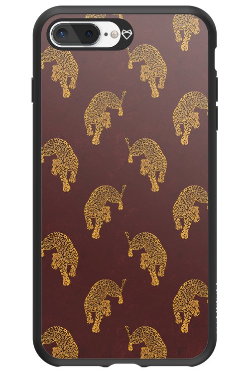 Burgundy Leopard Pattern - Apple iPhone 8 Plus