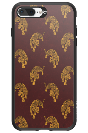Burgundy Leopard Pattern - Apple iPhone 8 Plus