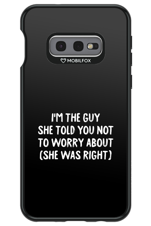 She was right - Samsung Galaxy S10e