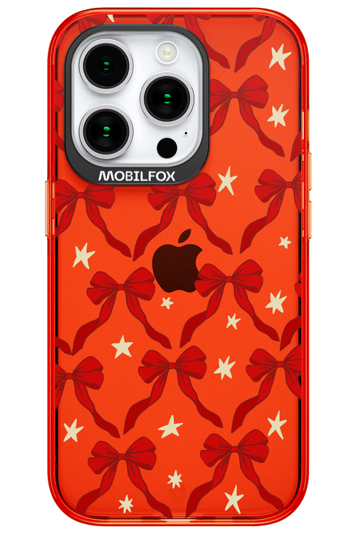 Bow & Stars (Transparent) - Apple iPhone 15 Pro