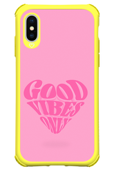 Good Vibes Heart - Apple iPhone XS