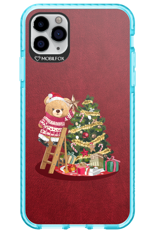 Christmas Bear (Burgundy) - Apple iPhone 11 Pro Max