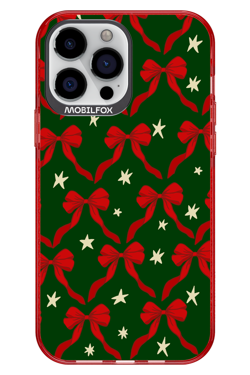 Bow & Stars (Green) - Apple iPhone 13 Pro Max