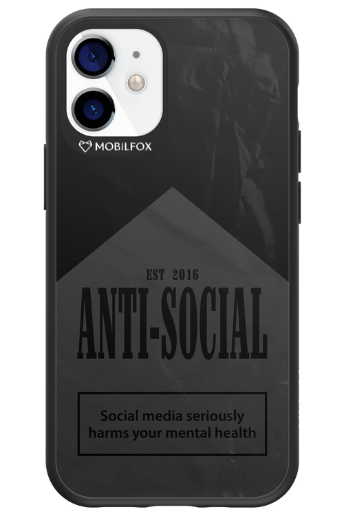 ANTI-SOCIAL (BLVCK) 2.0 - Apple iPhone 12 Mini