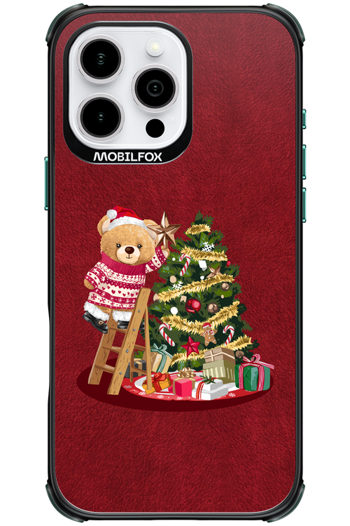 Christmas Bear (Burgundy) - Apple iPhone 16 Pro Max
