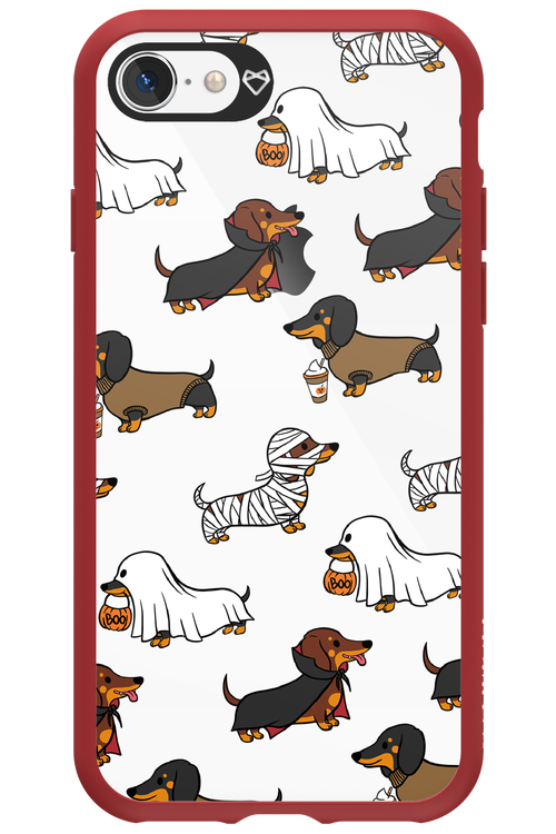 Scary Dachshund (Transparent) - Apple iPhone 8