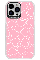 Line Heart Pink - Apple iPhone 13 Pro Max