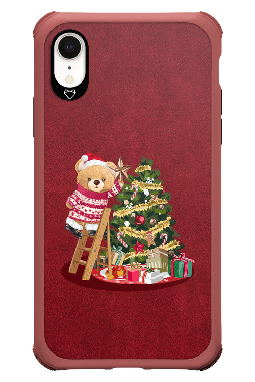 Christmas Bear (Burgundy) - Apple iPhone XR