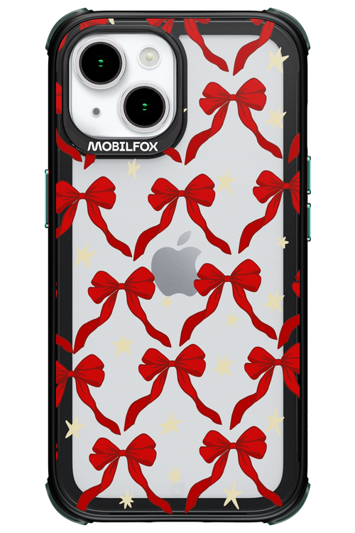 Bow & Stars (Transparent) - Apple iPhone 15