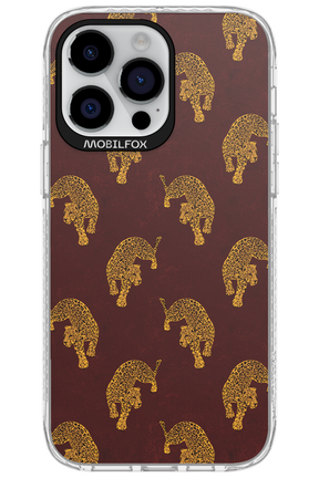 Burgundy Leopard Pattern - Apple iPhone 14 Pro Max