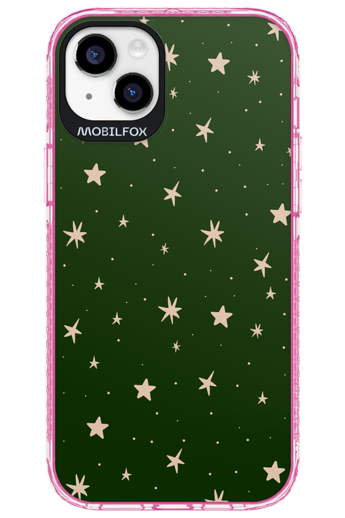 Forest Green Stars - Apple iPhone 14 Plus