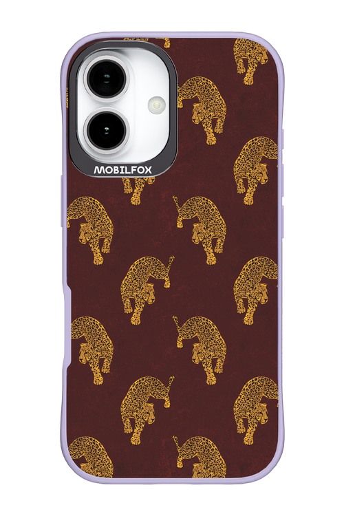 Burgundy Leopard Pattern - Apple iPhone 17