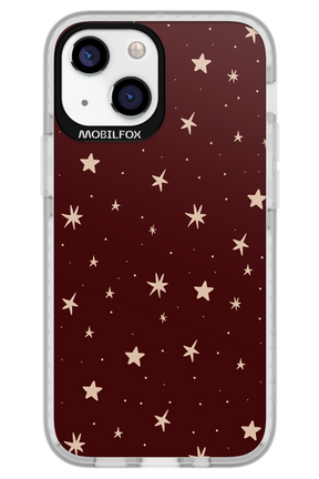 Burgundy Stars - Apple iPhone 13 Mini
