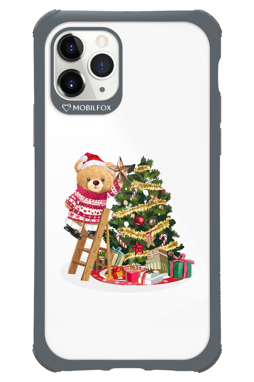 Christmas Bear (Transparent) - Apple iPhone 11 Pro