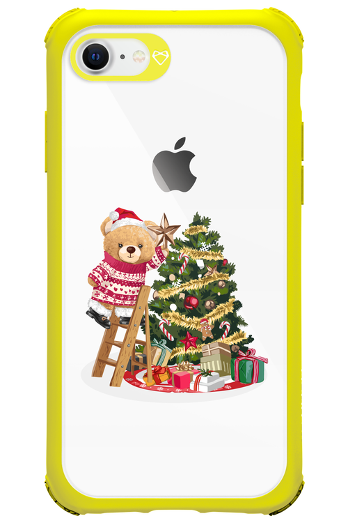 Christmas Bear (Transparent) - Apple iPhone 8