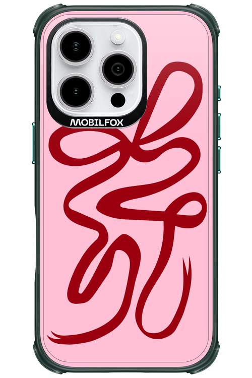 Burgundy Bow - Apple iPhone 16 Pro