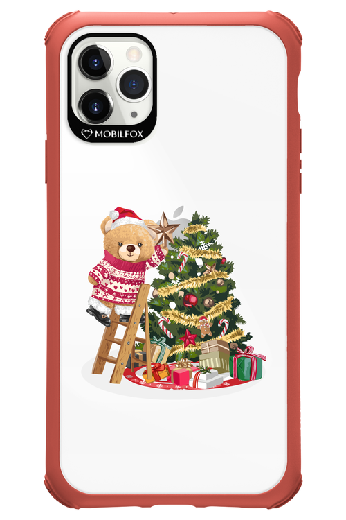 Christmas Bear (Transparent) - Apple iPhone 11 Pro Max