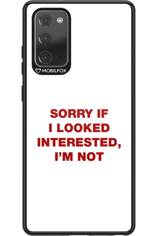 I'm not - Samsung Galaxy Note 20