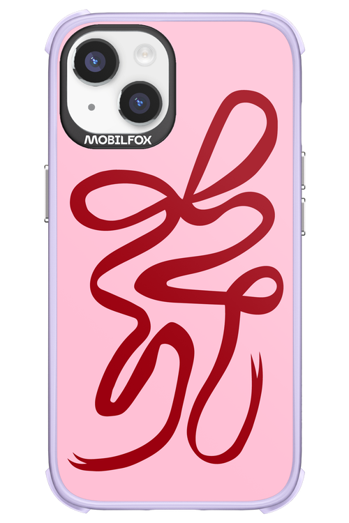 Burgundy Bow - Apple iPhone 14