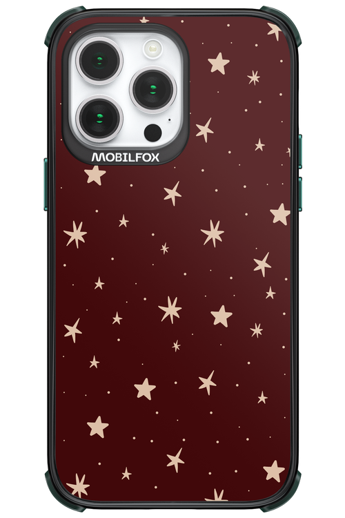 Burgundy Stars - Apple iPhone 14 Pro Max