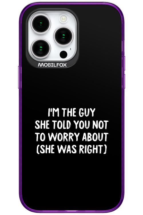 She was right 2.0 - Apple iPhone 15 Pro Max