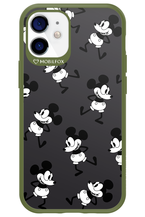 Iconic Mouse (antracite pattern) - Apple iPhone 12 Mini