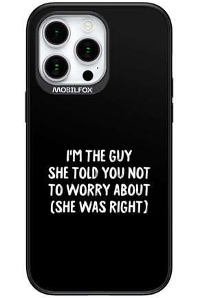 She was right 2.0 - Apple iPhone 15 Pro Max