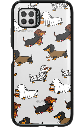 Scary Dachshund (Transparent) - Huawei P40 Lite