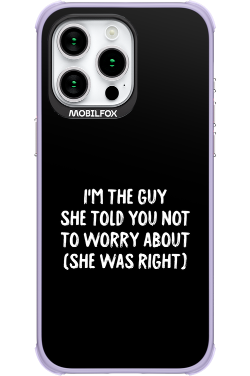 She was right 2.0 - Apple iPhone 15 Pro Max