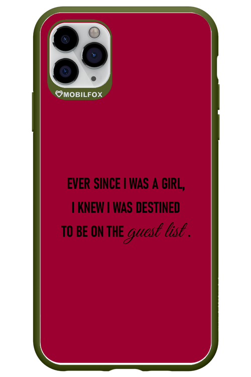 Guest List - Apple iPhone 11 Pro Max