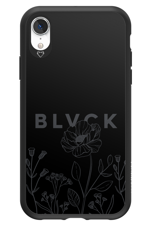 Black Flowers - Apple iPhone XR