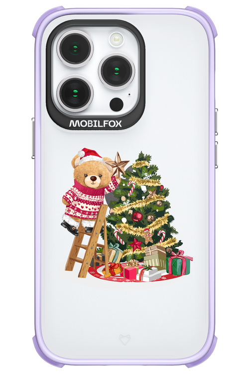 Christmas Bear (Transparent) - Apple iPhone 14 Pro